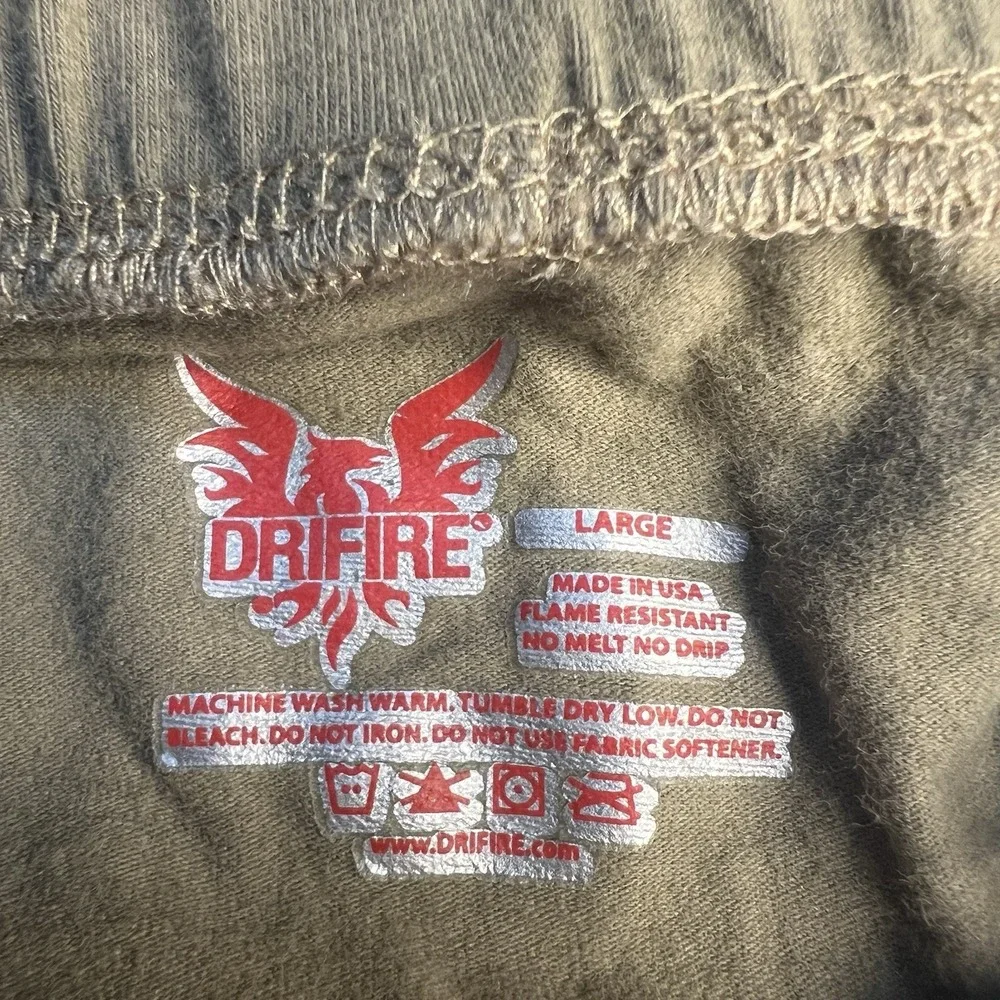 Drifire Base Layer Pants‎ Men Green Brown Flame Resistant Large Lightweight